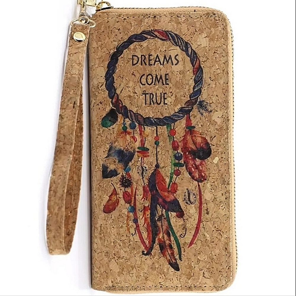 Dreamcatcher Cork Wristlet Wallet